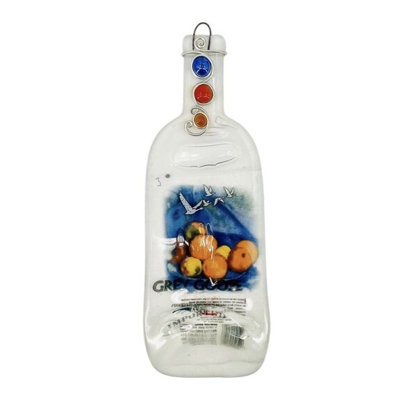 Grey Goose Pressed Vodka Bottle Appetizer Tray Cutting Board Spoon Rest - Picture 1 of 6